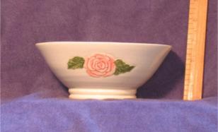 Carved Rose Bowl