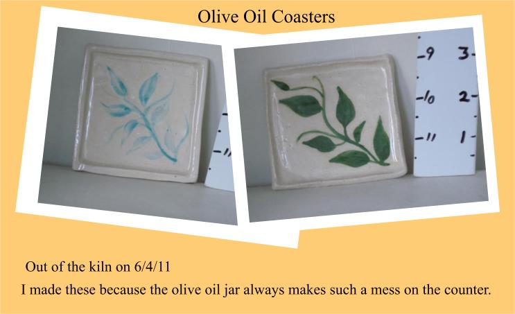 Olive Oil Coasters