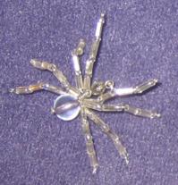 white spider pin